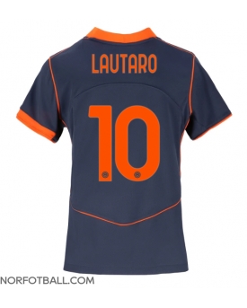 Billige Fotballdrakt Inter Milan Lautaro Martinez #10 Replika Tredjedrakt Dame 2025-26 Kortermet